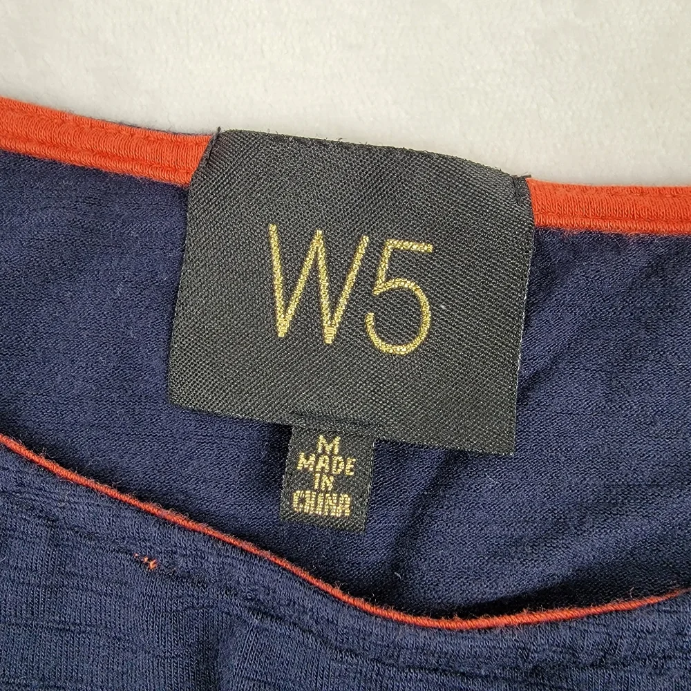 W5 Tie Front Top with Embroidered Flowers - Picture 11 of 11